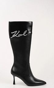 Kozaki Karl Lagerfeld  czarne damskie KL32775.000