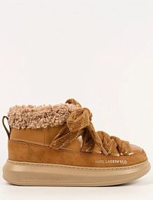 Śniegowce Karl Lagerfeld  brązowe damskie KL44525.7T2