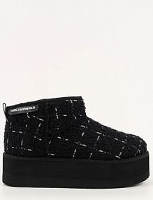 Śniegowce Karl Lagerfeld  czarne damskie KL48523A.B07