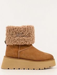 Śniegowce Karl Lagerfeld  brązowe damskie KL48653.7T2