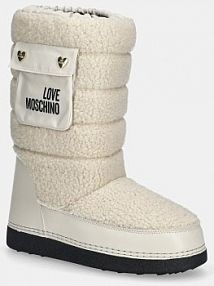 Śniegowce Love Moschino  beżowe damskie JA24452G0NISM