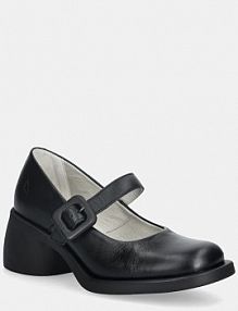 Sandały na obcasie Fly London  czarne P145044005