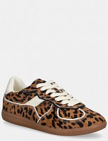 Sneakersy Nokwol  brązowe damskie August.Leopar