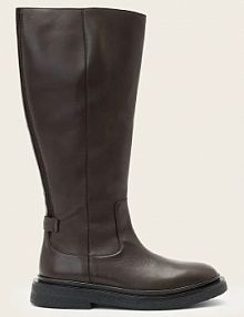 Kozaki AllSaints  brązowe damskie W083FD