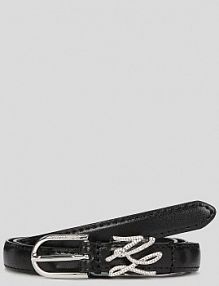 Pasek Karl Lagerfeld  czarny damski A3W33038