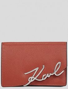 Portfel Karl Lagerfeld  czerwony damski A3W32018