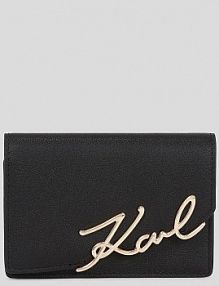 Portfel Karl Lagerfeld  czarny damski A3W32018