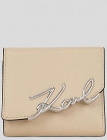 Portfel Karl Lagerfeld  beżowy damski A3W32019
