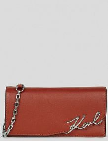 Portfel Karl Lagerfeld  czerwony damski A3W32021