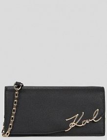 Portfel Karl Lagerfeld  czarny damski A3W32021