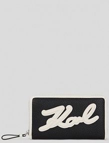 Portfel Karl Lagerfeld  czarny damski A3W32024