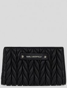 Portfel Karl Lagerfeld  czarny damski A3W32037