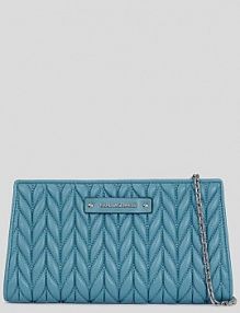 Portfel Karl Lagerfeld  niebieski damski A3W32038