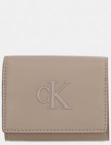 Portfel Calvin Klein  beżowy damski LV04F1047G