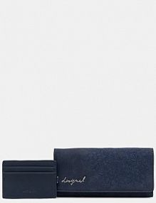 Portfel Desigual  niebieski damski 25WAYP36