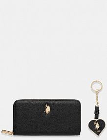 Portfel U.S. Polo Assn.  czarny damski BIU2B8997WVP