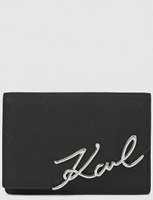 Portfel Karl Lagerfeld  czarny damski A4W32018