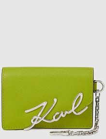 Portfel Karl Lagerfeld  zielony damski A4W32019