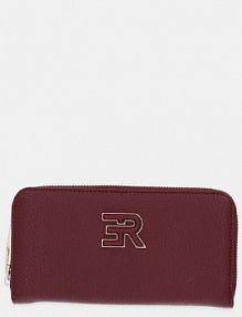 Portfel ERMANNO Firenze  bordowy damski 12600387