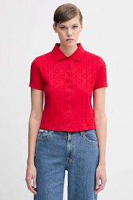 Kardigan Calvin Klein Jeans  czerwony LV044D209G