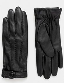 Rękawiczki skórzane Marciano by Guess  czarne 5BGZ04.9423Z