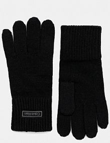 Rękawiczki Calvin Klein  czarne damskie LV14F8041G