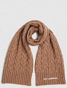 Szalik Karl Lagerfeld  beżowy damski A4W33029