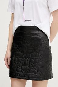 Spódnica skórzana HUGO  czarna 50542332