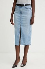 Spódnica jeansowa Guess  granatowa W5YD1L.D5QQ0