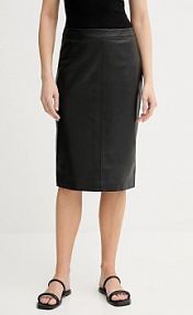 Spódnica skórzana Marc O'Polo  czarna 506703577011