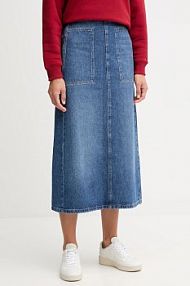 Spódnica jeansowa Tommy Hilfiger  niebieska WW0WW46737