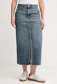 Spódnica jeansowa Calvin Klein Jeans  niebieska LV047D724G