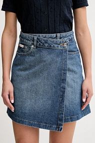 Spódnica jeansowa Calvin Klein Jeans  niebieska LV047D776G