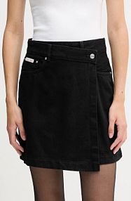 Spódnica jeansowa Calvin Klein Jeans  czarna LV047D777G