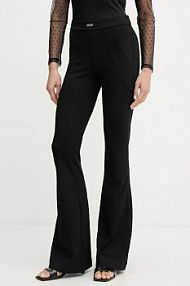 Spodnie eleganckie Versace Jeans Couture  czarne damskie 79HAA105.J009