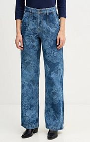 Jeansy Sisley  niebieskie damskie 4W9KLF07L