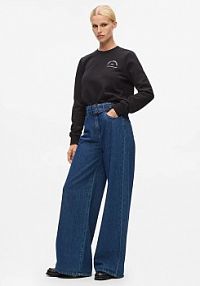 Jeansy Karl Lagerfeld  granatowe damskie A4W10092