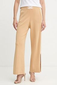 Spodnie dresowe Elisabetta Franchi  beżowe damskie KP69S56E2