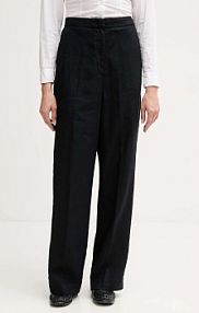 Spodnie eleganckie Tommy Hilfiger  czarne damskie WW0WW46823