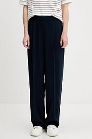 Spodnie eleganckie Tommy Hilfiger  granatowe damskie WW0WW46749