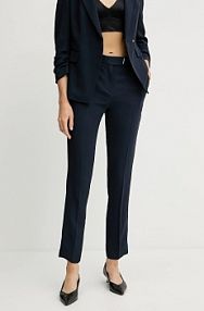 Spodnie eleganckie Boss  granatowe damskie 50541990