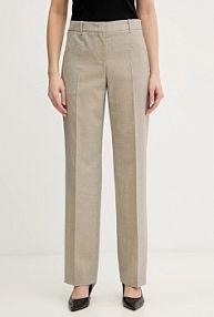 Spodnie eleganckie Boss  beżowe damskie 50542004