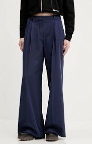 Spodnie eleganckie HUGO  granatowe damskie 50542661