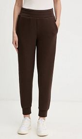 Spodnie dresowe Guess  brązowe damskie W5YB11.KBYE2