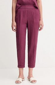 Spodnie eleganckie United Colors of Benetton  fioletowe damskie 4AGHDF079