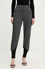 Spodnie eleganckie pinko  szare damskie 106120.A2ZT