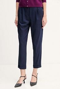 Spodnie eleganckie United Colors of Benetton  granatowe damskie 4962DF079