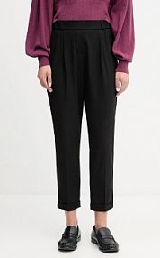 Spodnie eleganckie United Colors of Benetton  czarne damskie 4962DF079