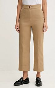 Spodnie eleganckie United Colors of Benetton  beżowe damskie 4SJCDF07J