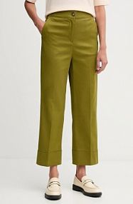 Spodnie eleganckie United Colors of Benetton  zielone damskie 4SJCDF07J